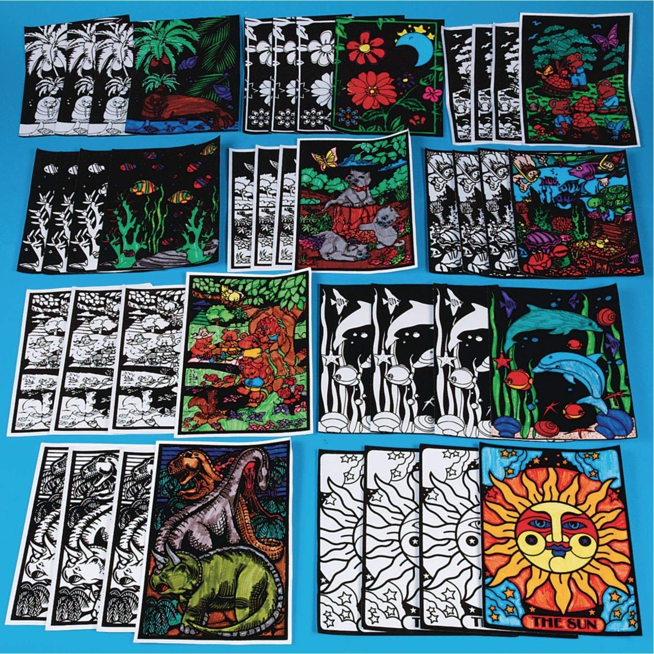 S&S Worldwide Ss Worldwide Velvet Art Posters Pack Of 30-8 X 10 – 10 Rich