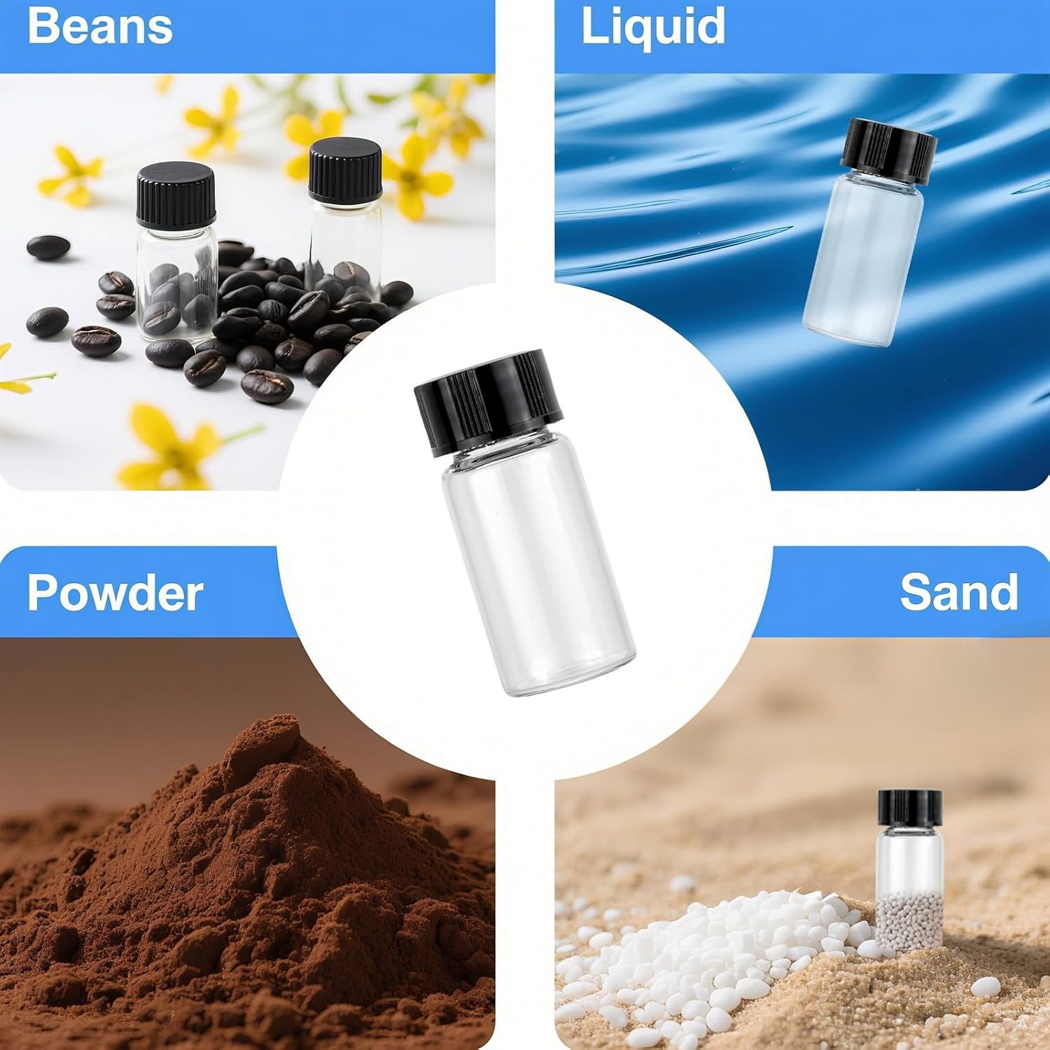 5ml Glass Vials – Shatter Resistant & Clear for Easy Content Visibility