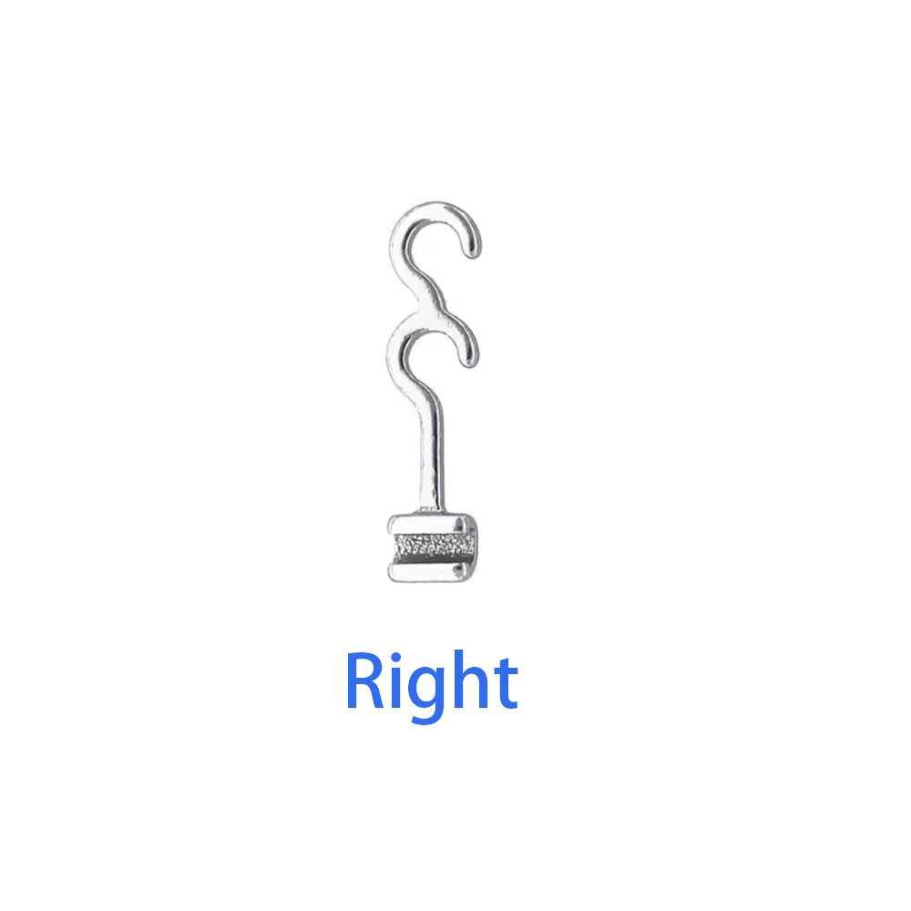 Dental Crimpable Hook 2 Hooks Spiral Multi Function Curved Left Right