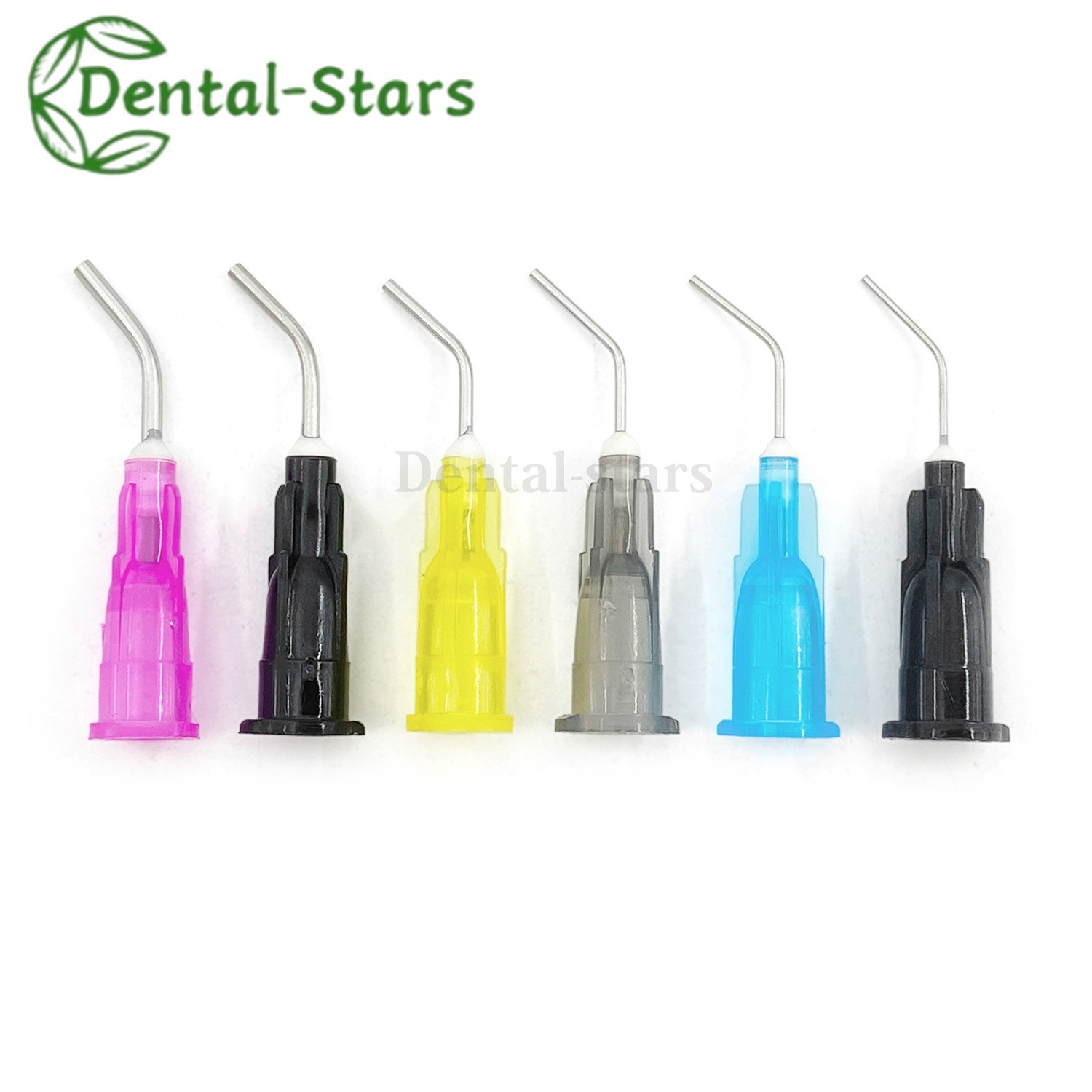 200Pcs Dental Irrigation Pre Bent Needle Tips For Flow Sealant Etchant Acid Tip