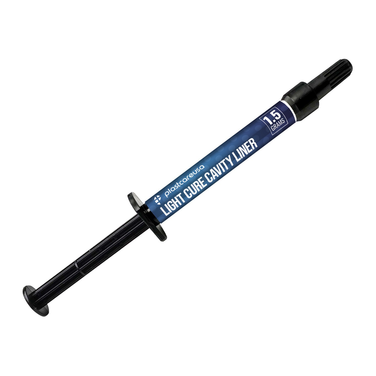 Dental Light Curve Cavity Liner Syringe 1.5g with 5 Applicator Tips, Made in USA