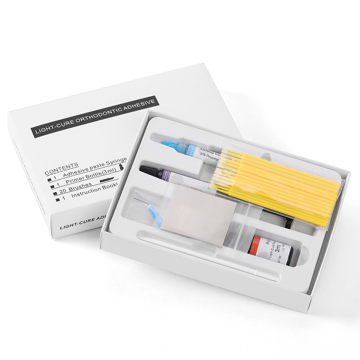 Dental Orthodontic Light Cure Composite Resin Etching Adhesive Etching Gel Set