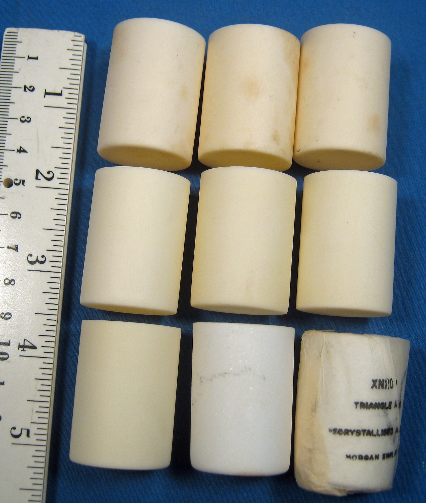 ASSORTED ALUMINA COMBUSTION CRUCIBLES X9 NEW OLD STOCK FREE SHIPPING 4