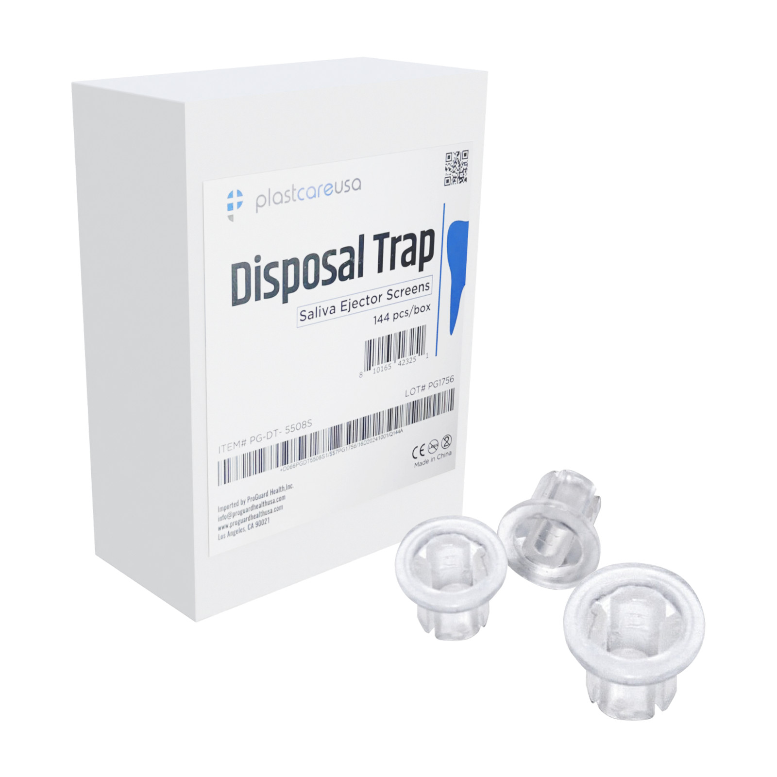 5508-S Disposable Saliva Ejector Traps (Box of 144) Dental Suction Screens