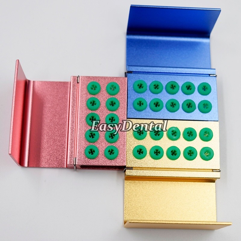 Dental Bur Holder Block Disinfection Box 10/15/16/24/30/56/100/142/152 Holes