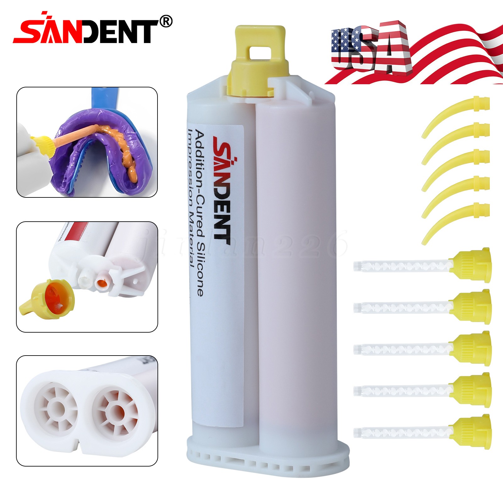 LIGHT BODY FAST SET VPS PVS Dental Impression Material 50ML Cartridges USA