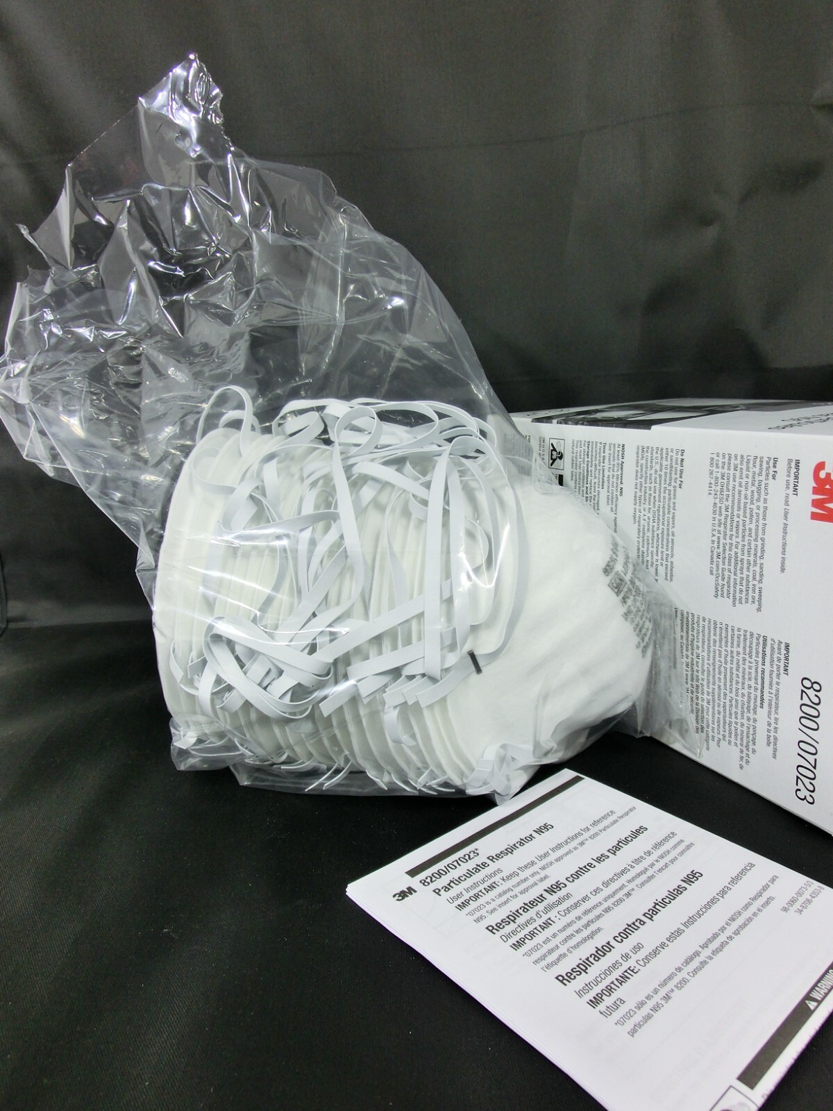 1 CASE of 3M 8200 N95 Particulate Respirator Protective Sanding Grinding Masks