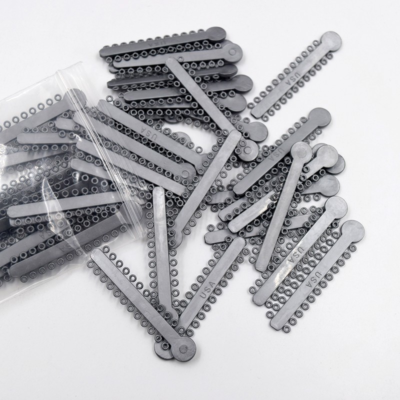 1Pack/1040Pcs Dental Ligature Ties Orthodontic Elastic Rubber Bands 44 Colors