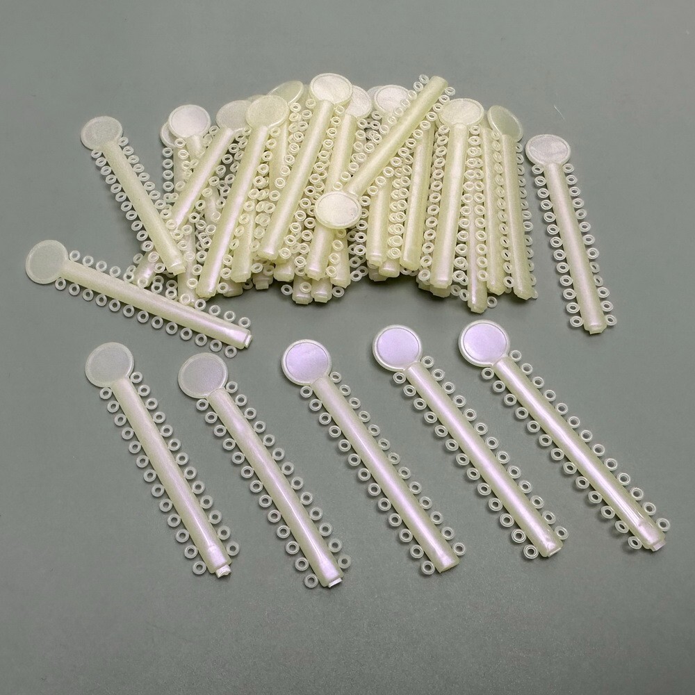 1Pack Dental Orthodontic Elastic Ligature Ties Rubber Bands Single/Double Colors