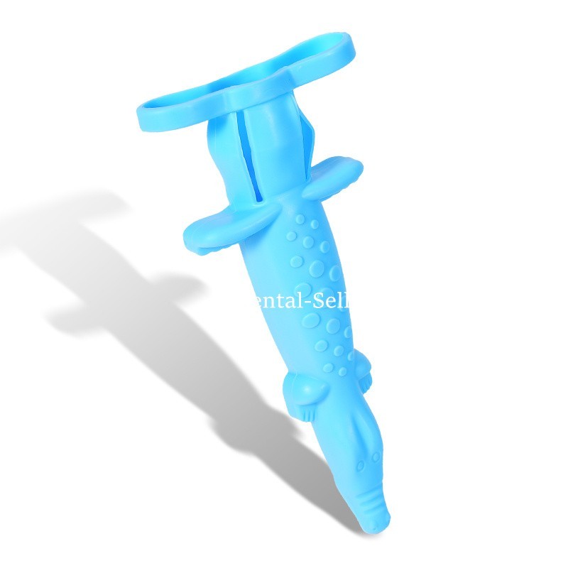 10 Pcs Dental Syringe Sleeve Crocodile Shaped Syringe Protective Cover Mix Color