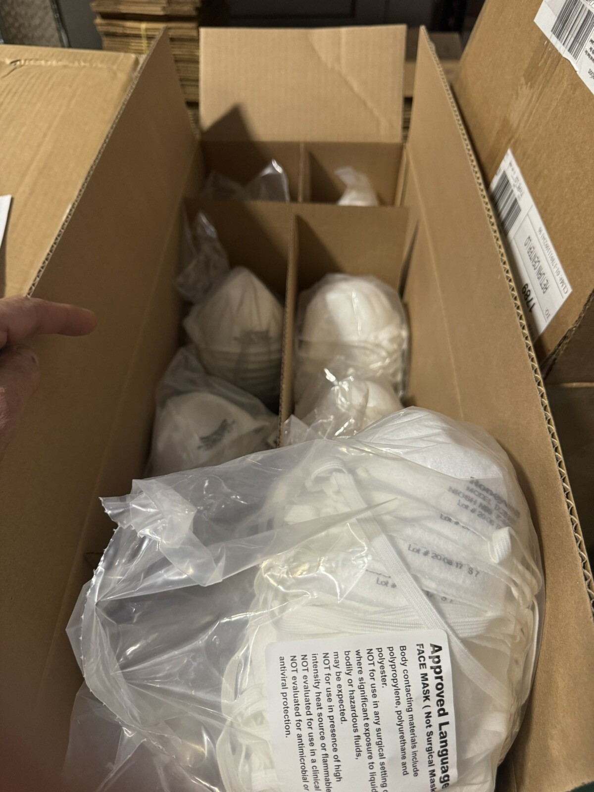 200 Honeywell N95 DC300N95B Particulate Respirators Face Mask NIOSH Approved