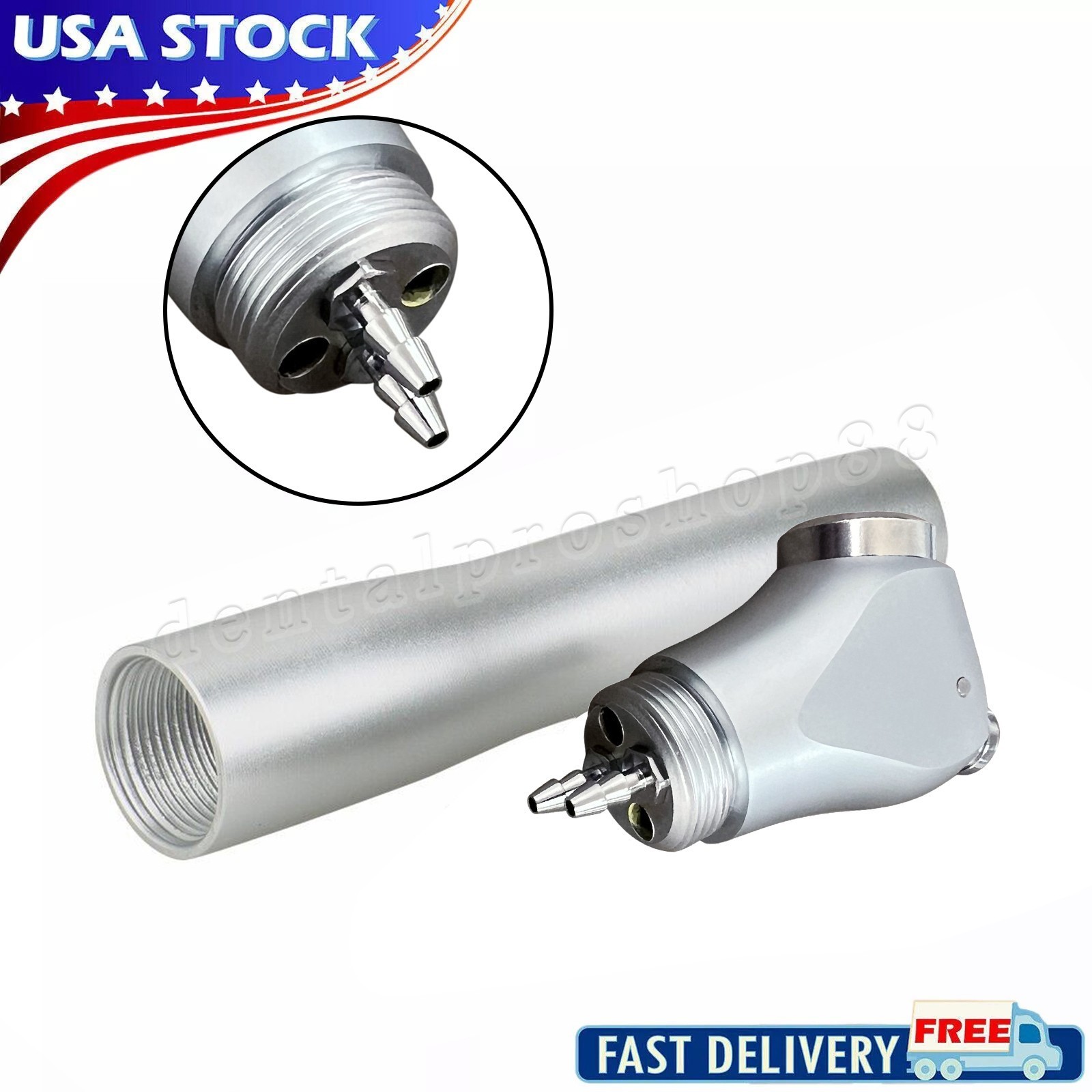 Dental 3 Way Air Water Syringe Triple Spray Handpiece with 2 Nozzles Tips Tubes