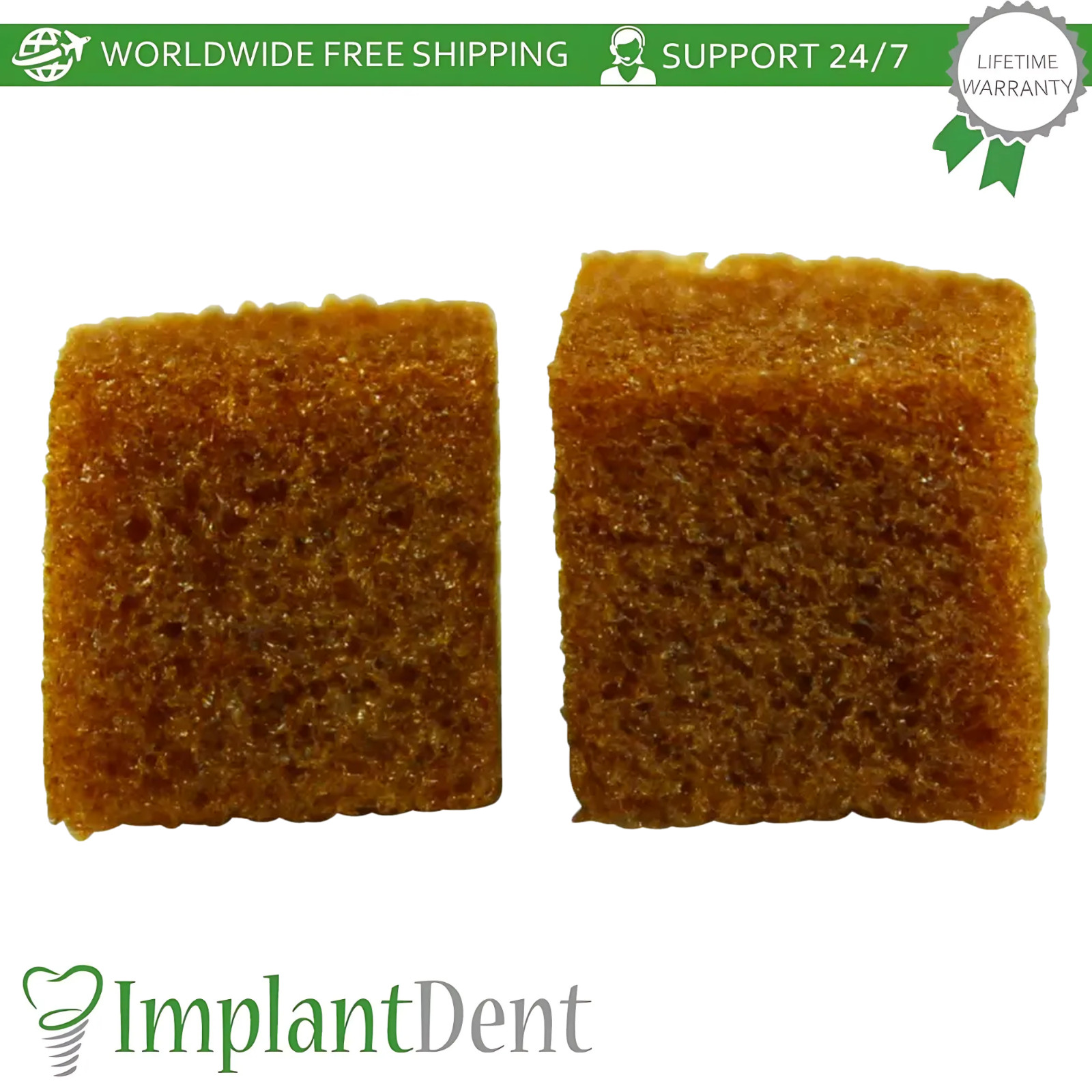 Non-Sterile Gelatin Hem0static Dental Sponges with Silver 50pcs Cubes Dentist