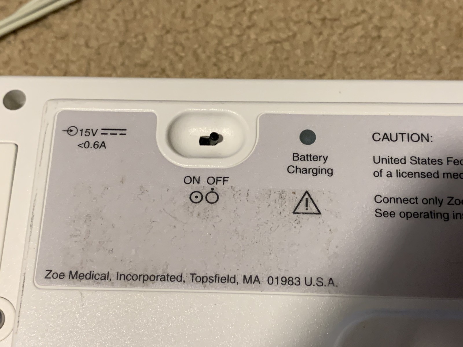 Zoe Medical Nightingale PPM2 Monitor 179-0001 / NOT TESTED