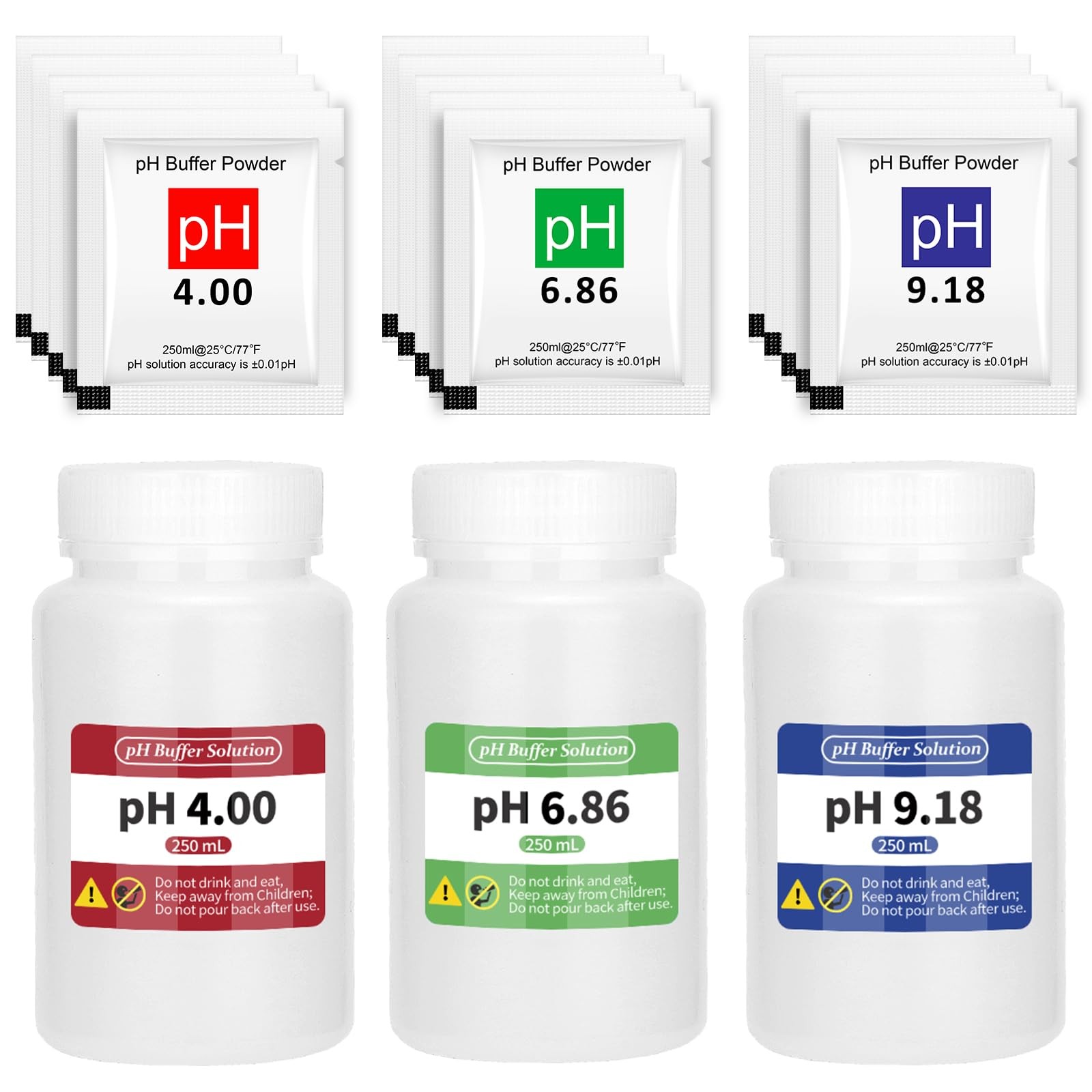 ORAPXI 15 Pack pH Meter Calibration Solution Buffer Powder for…