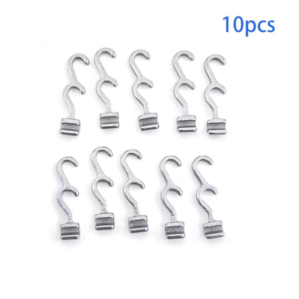 Dental Crimpable Hook 2 Hooks Spiral Multi Function Curved Left Right