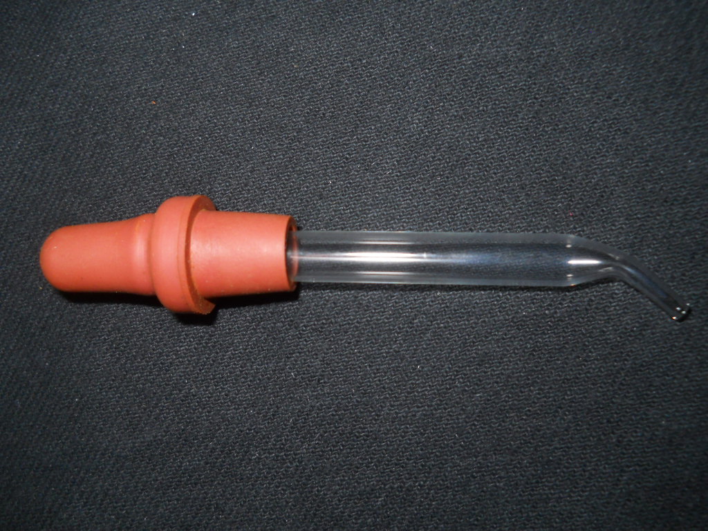 Unbranded 3″ Glass Pipet Dropper Angled Curve Tip w/ Rubber Bulb 2/Pack
