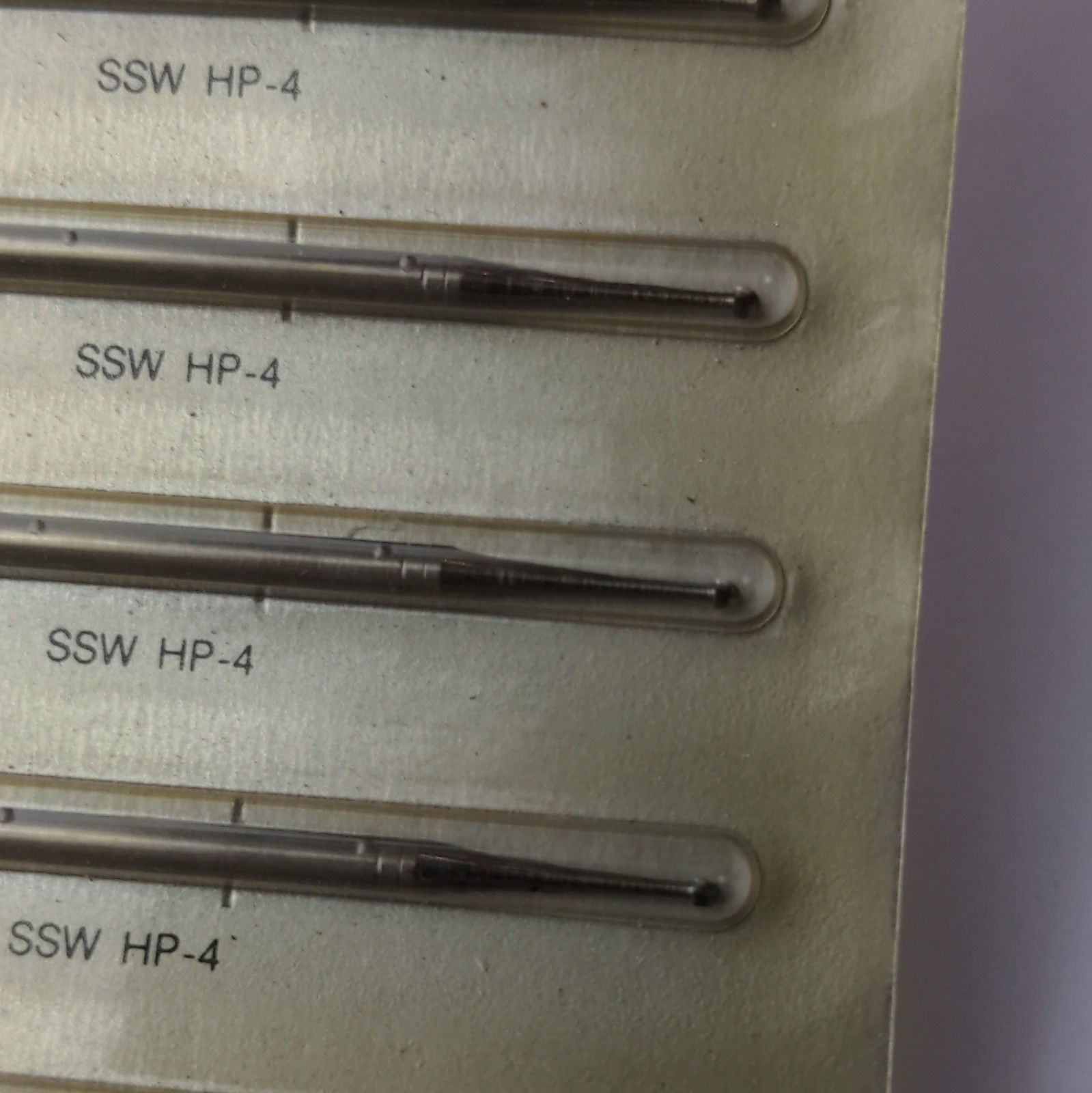 SS White HP-4 Carbide Dental Bur HP Long Straight Shank Order No. 14832