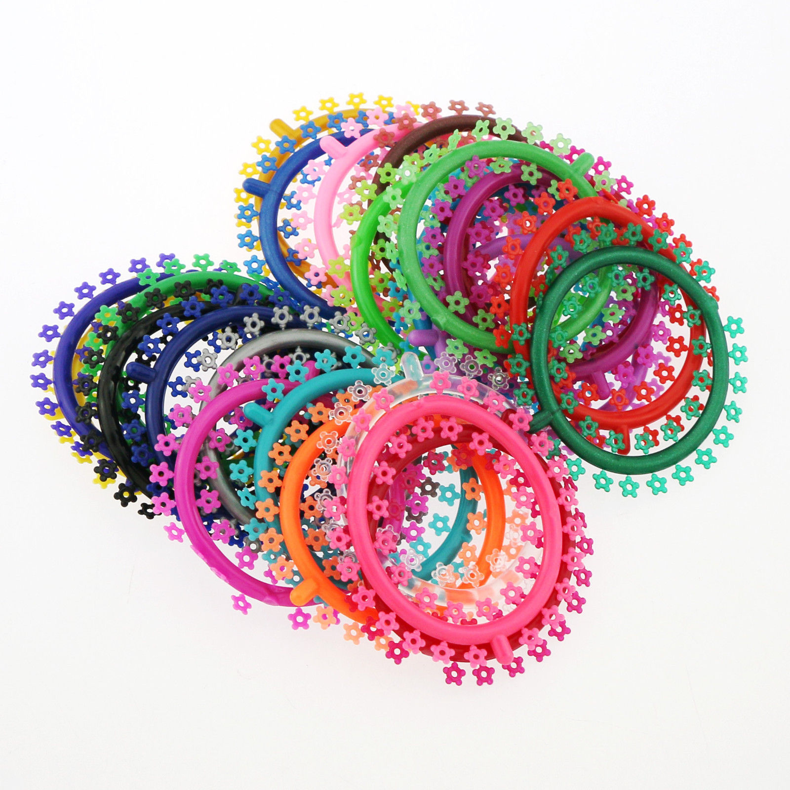 5000 Pcs/ 5 packs Orthodontic Elastic Rubber Multi-Colored Flower Ligature Tie