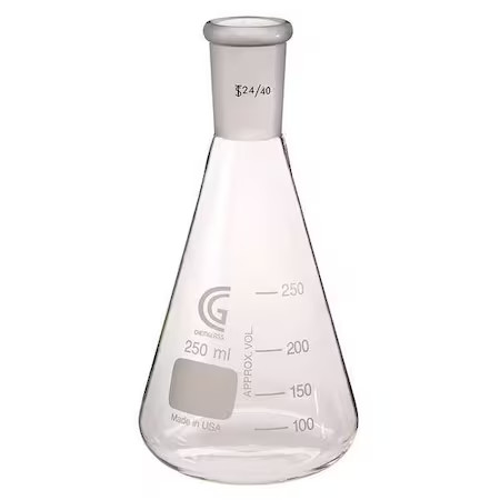 Chemglass Cg-1542-05 Erlenmeyer Flask, 250Ml