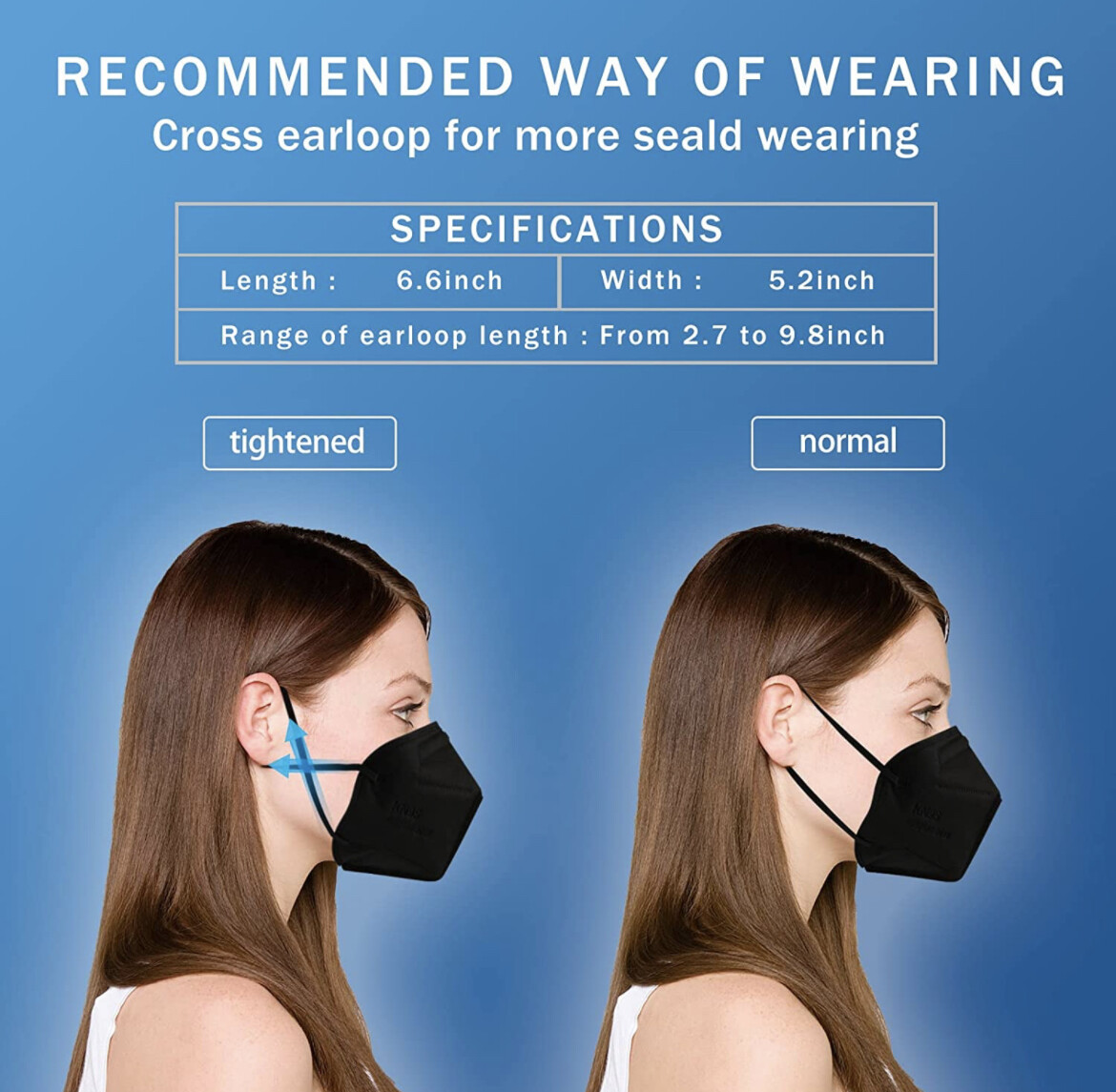 10/40 Pcs KN95 Protective 5 Layer Adult Black Face Mask BFE 95% Disposable Masks