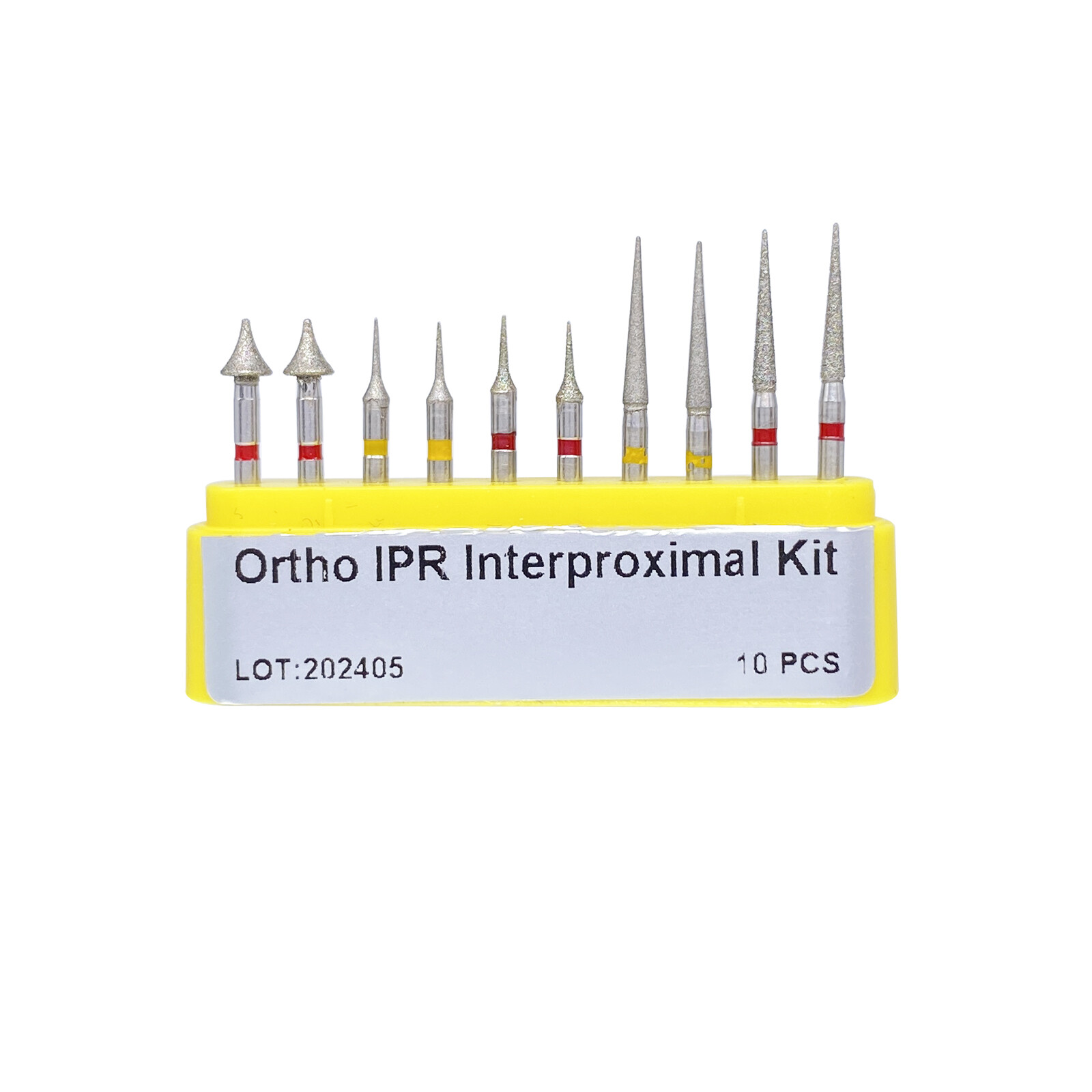 Set of 10 Ortho IPR Kit Interproximal Enamel Reduction FG Dental Diamond Burs