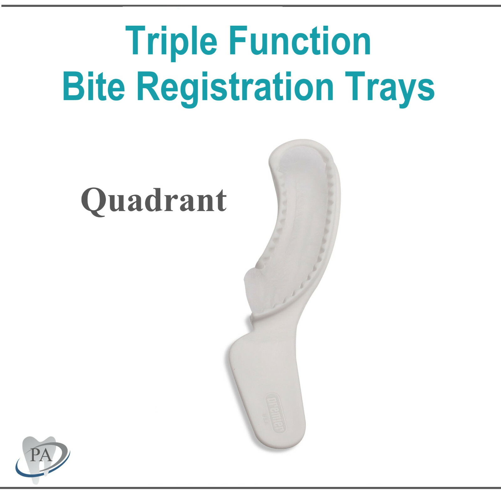 Dental Impression Bite Registration Trays Triple Function Tray Choose Size & Qty