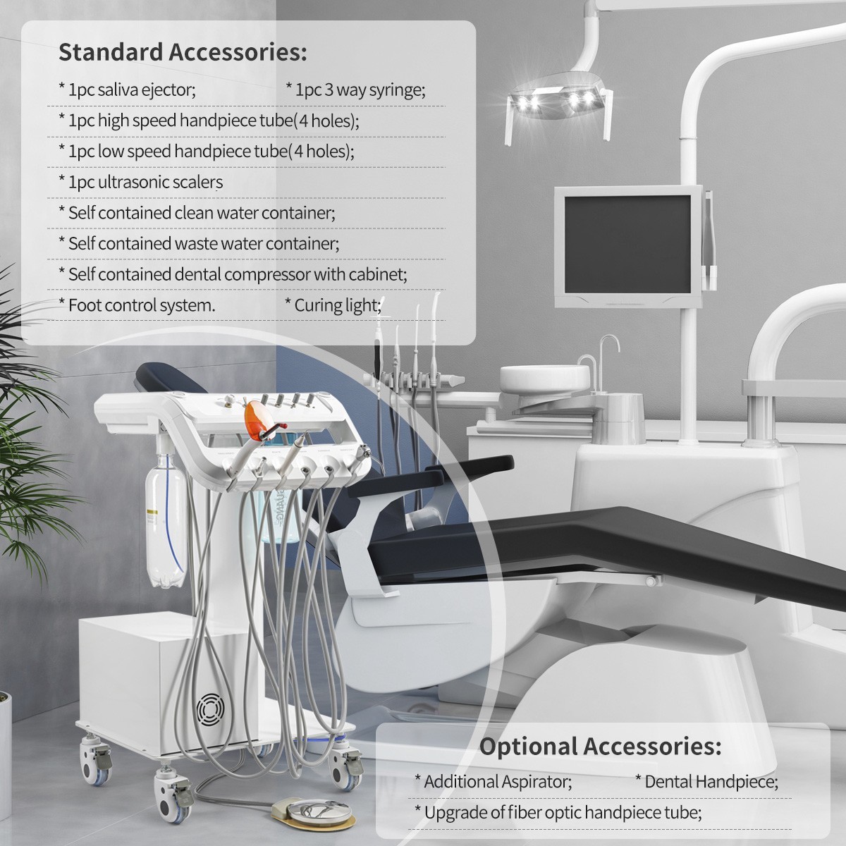 Pro Dental Reduction 4:1 Interproximal Stripping Contra Angle Handpiece IPR Kit