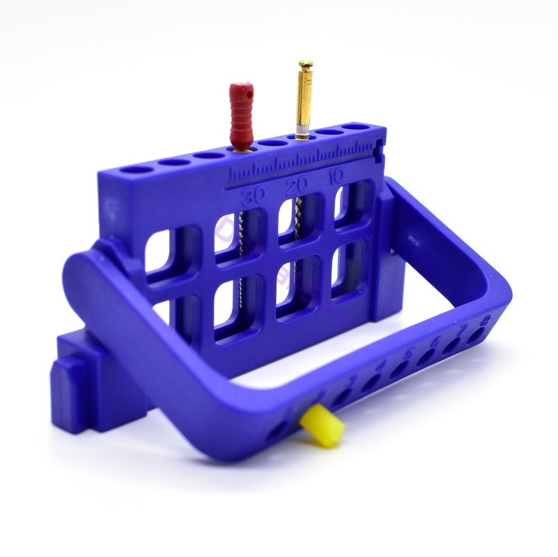 Dental 8 Holes Bur Endo Files Block Holder Stand Autoclave Disinfection Box Case