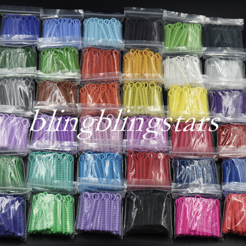 1040 Pcs Dental Orthodontic Elastic Braces Rubber Bands Ligature Ties 37 Colors
