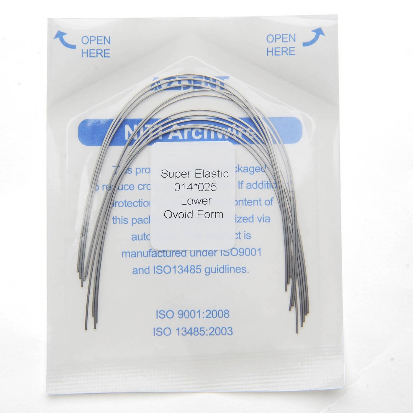 10PCS/PACK Dental Ortho Super Elastic Niti Arch Wires Rectangular Ovoid AZDENT