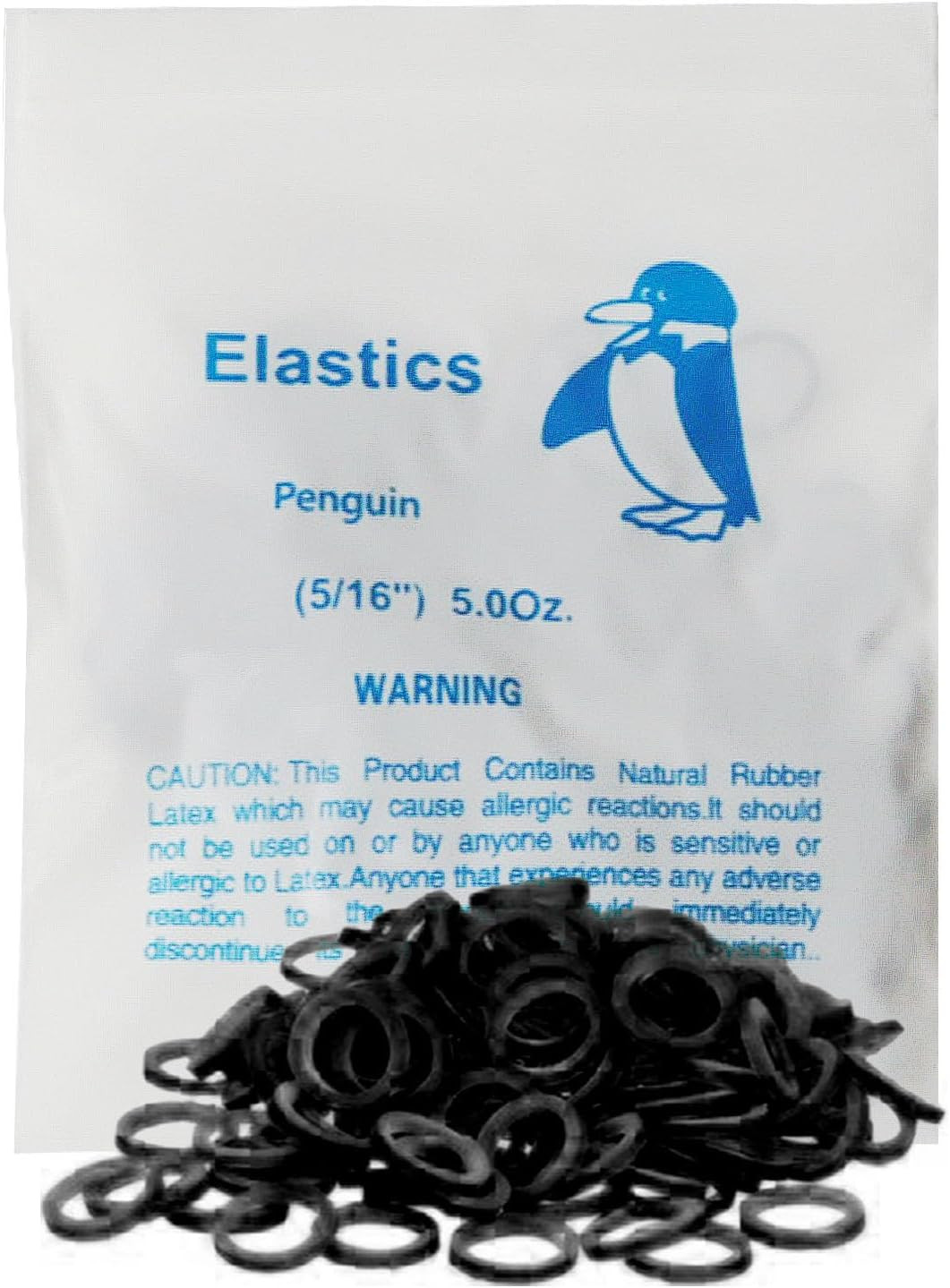 Non Latex 100P Black Orthodontic Elastics Dental Rubber Bands Intraoral Black El