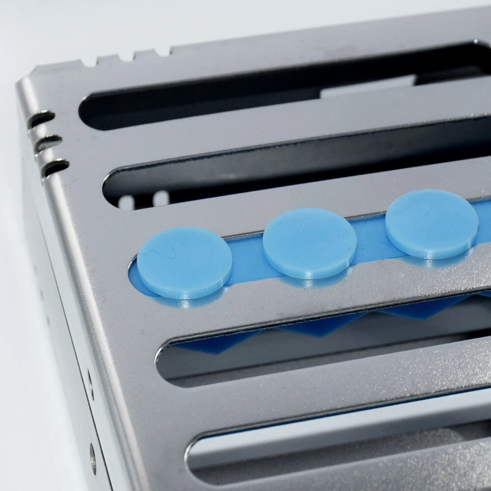 20Holes Dental Surgical Cassette Rack Tray Sterilization Holder Instruments Blue