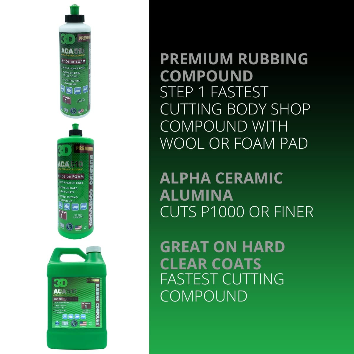 8oz Abrasives ACA 510 Cutting Compound for Smooth Finish Low Dust Formula