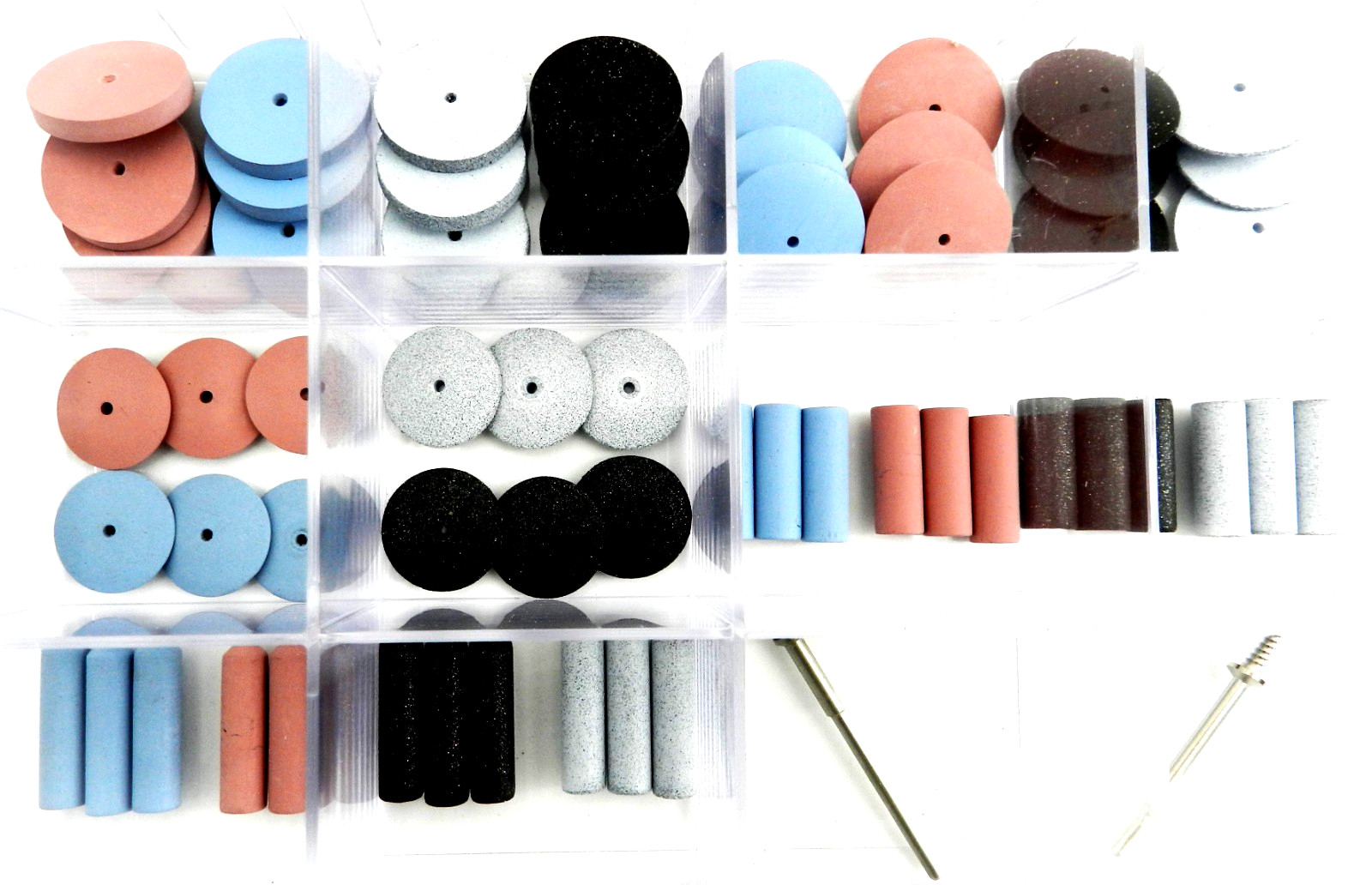 Silicone Polishing Wheel Assortment Kit 60 Pieces Eve Germany Jewelry Polishers