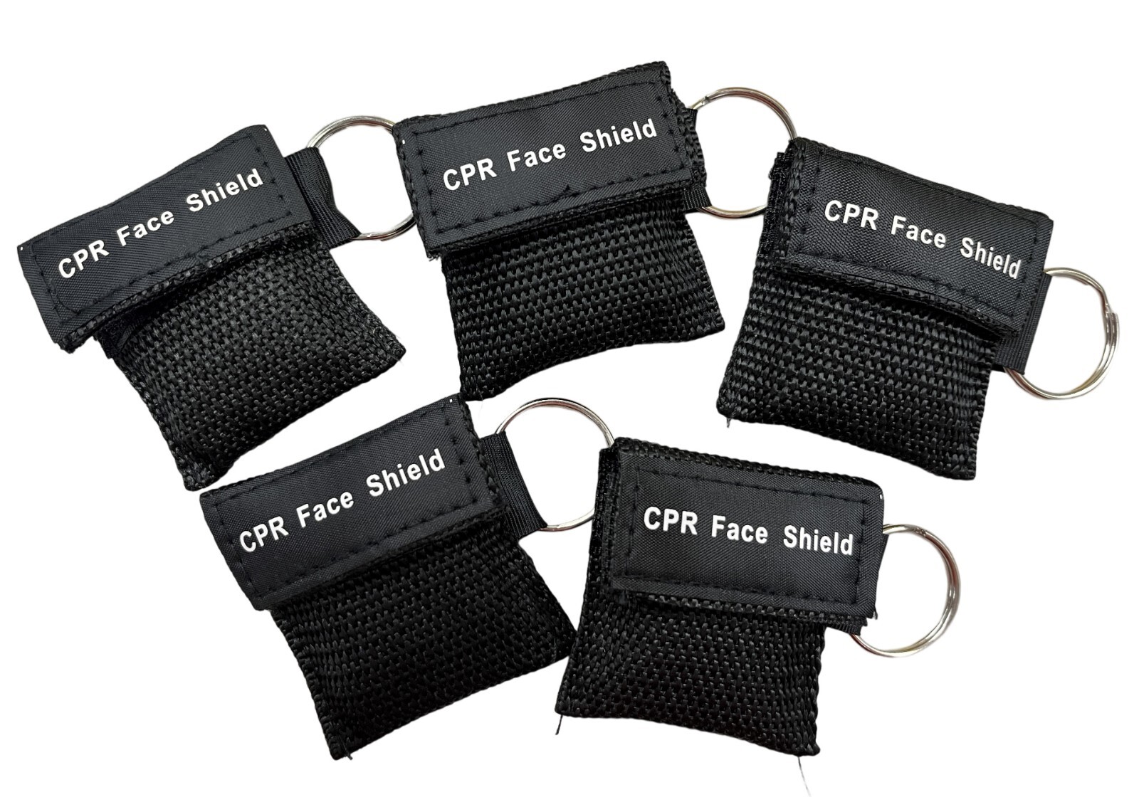 Key Ring CPR Mask – Emergency Face Shield with One-way Valve ( 5 pack )