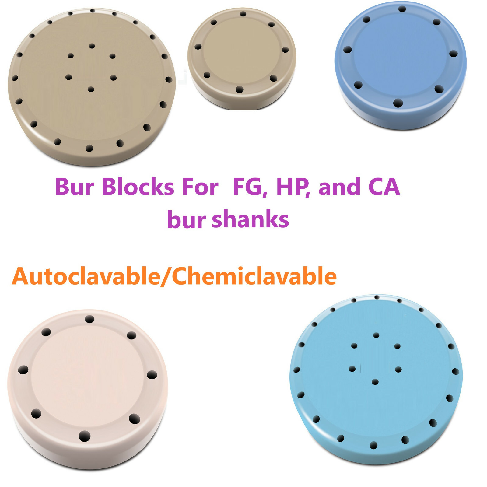 Dental Magnetic Bur Block Holder FG RA FGOS, 7 or 28, Autoclavable 275F – USA