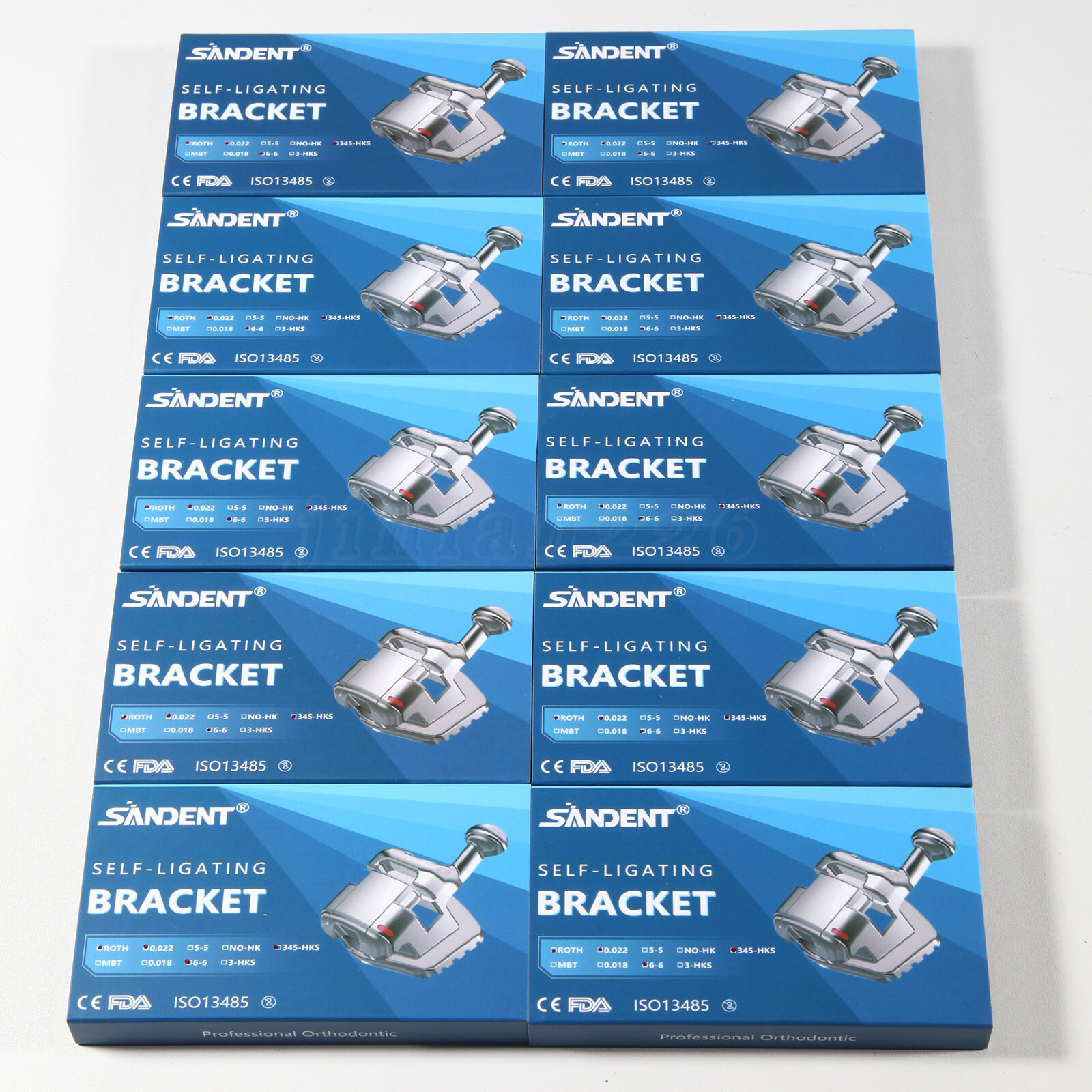Dental Orthodontic Self Ligating Bracket Mini Roth.022 Hooks 345
