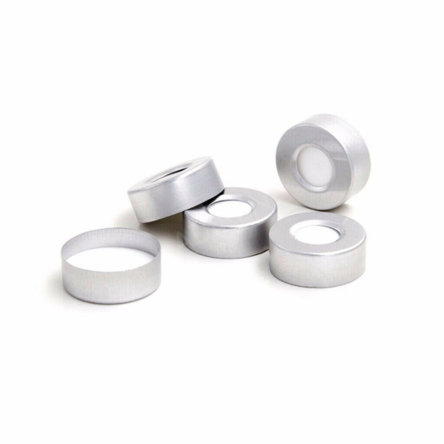 1000PCS 10ml Sample Vials Aluminum Caps 20mm Crimp Top Clear Glass Bottle HPLC