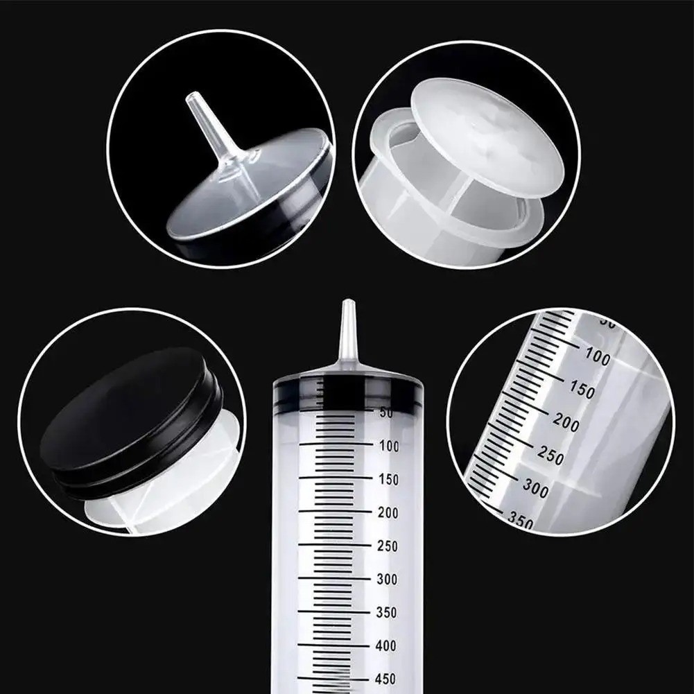 100ml/550ml Large Capacity Syringe Reusable Pump Measuring With 1m Tube