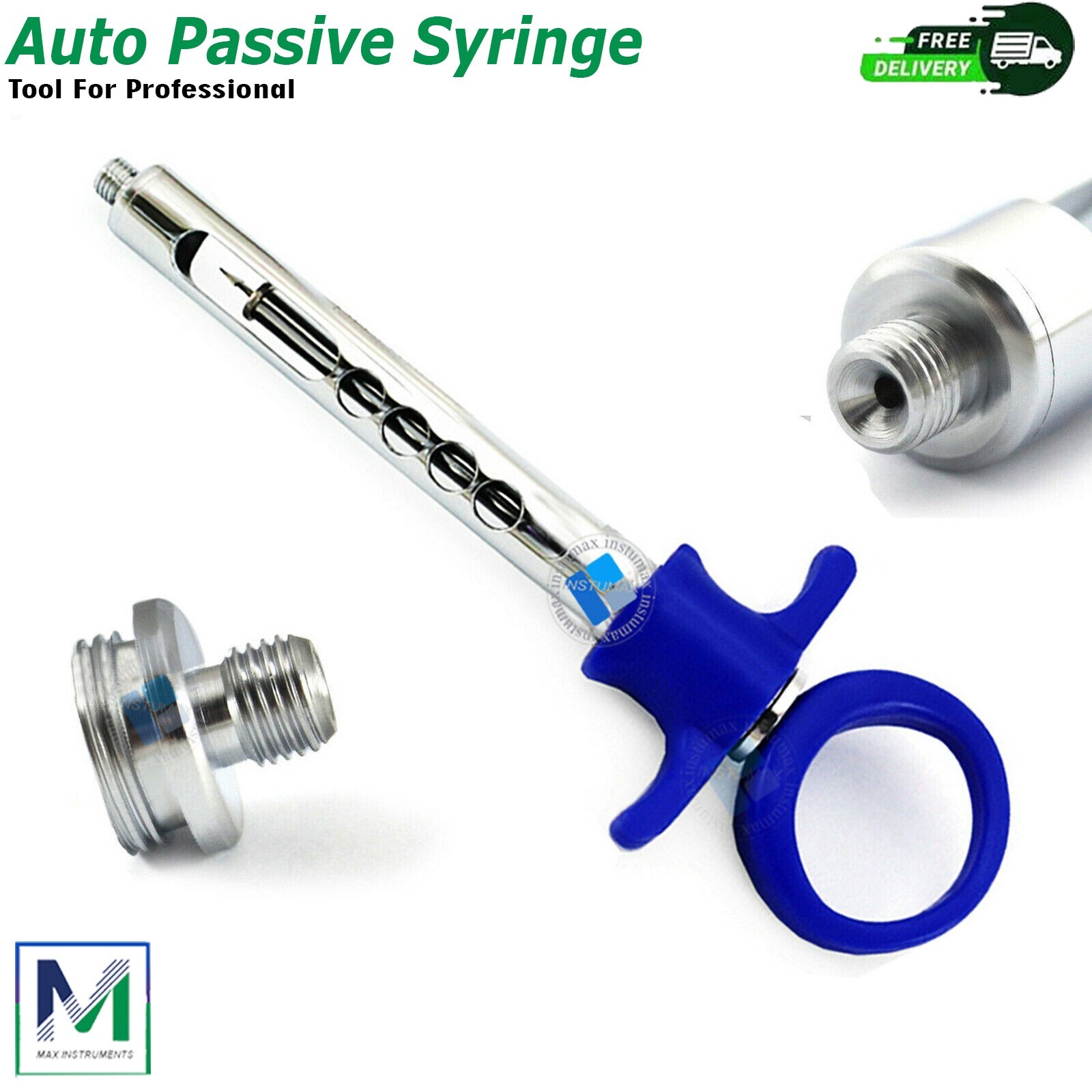 Set of 2 Dental Anesthetic Auto Passive Syringes 1.8ml | JERINGAS DE ANESTESIA