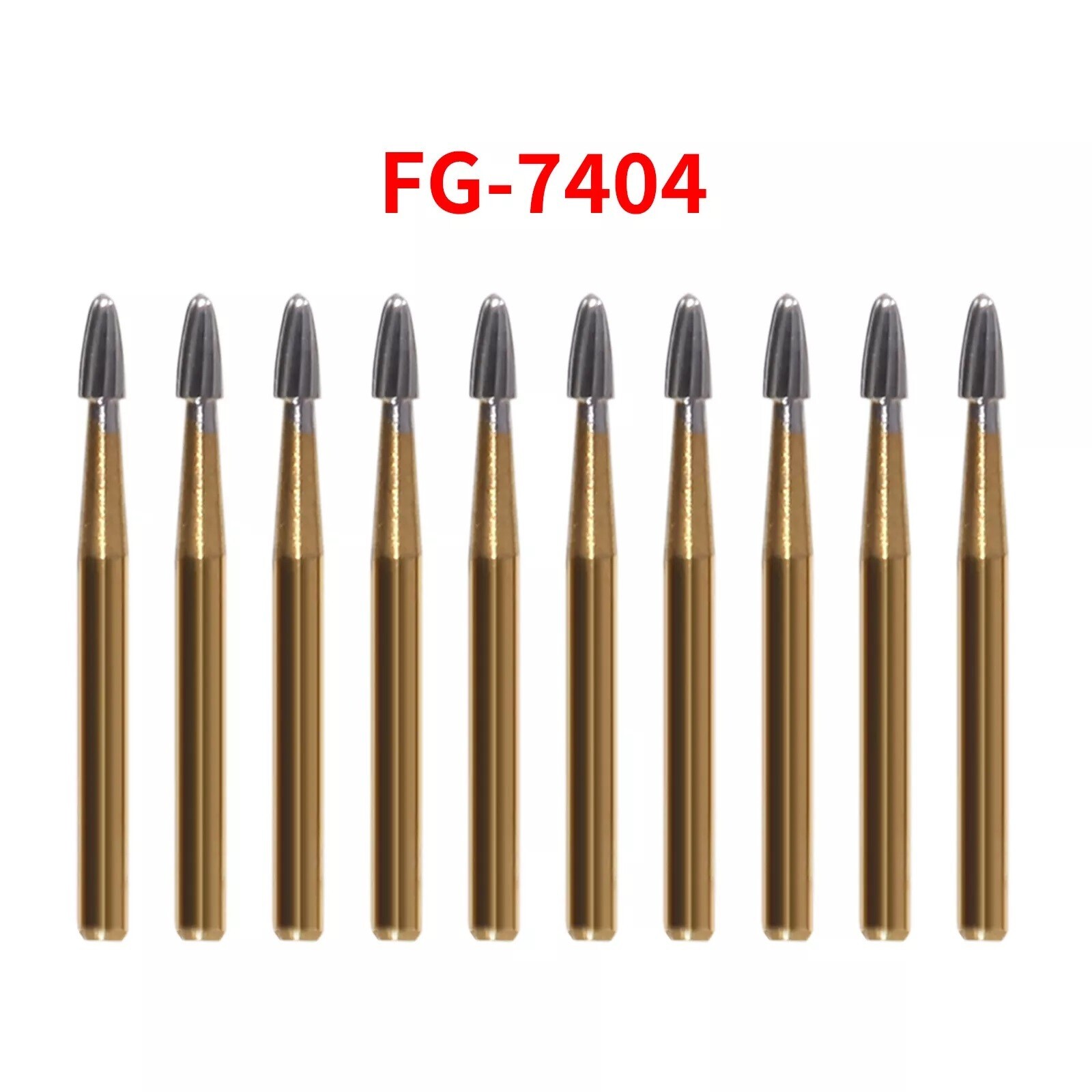 Dental Tungsten Carbide Burs Trimming & Finishing Egg FG-7404 FG-7406 7408 USA