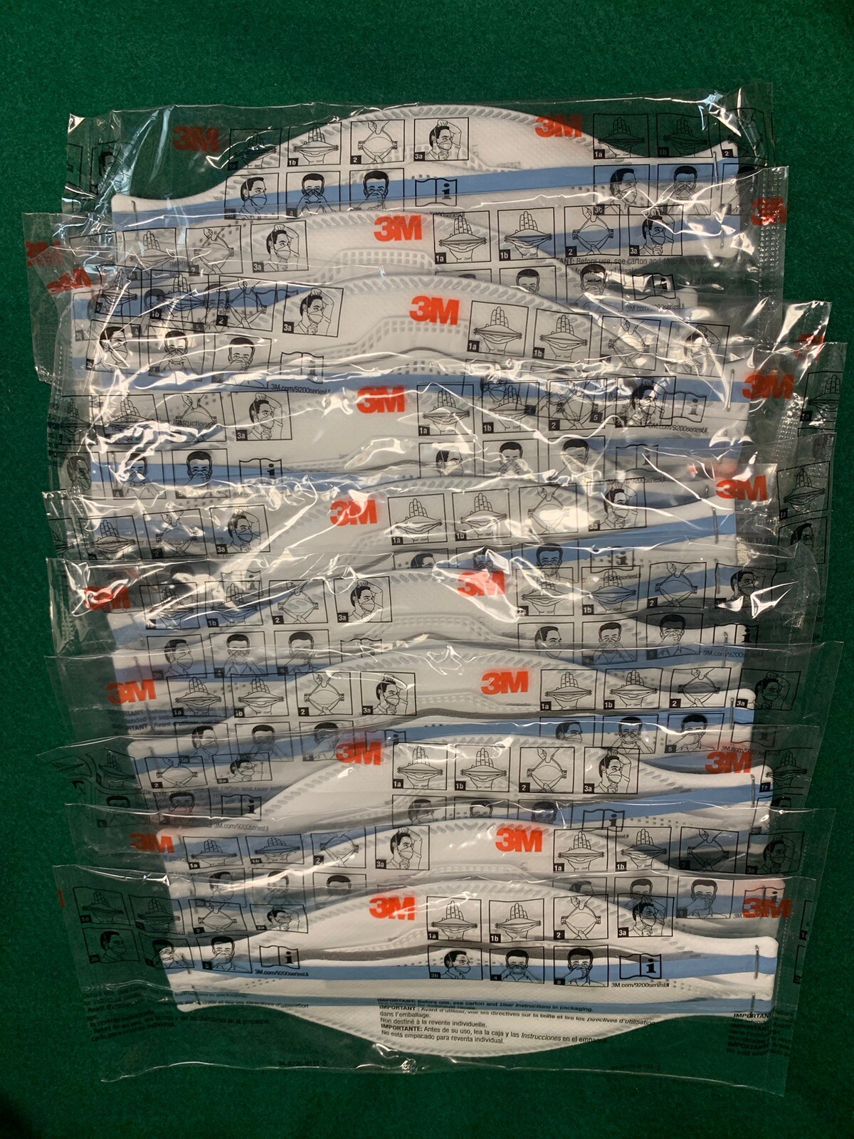 20x 3M Aura 9205+ N95 NIOSH Approved Particulate Respirator Sealed Face Mask