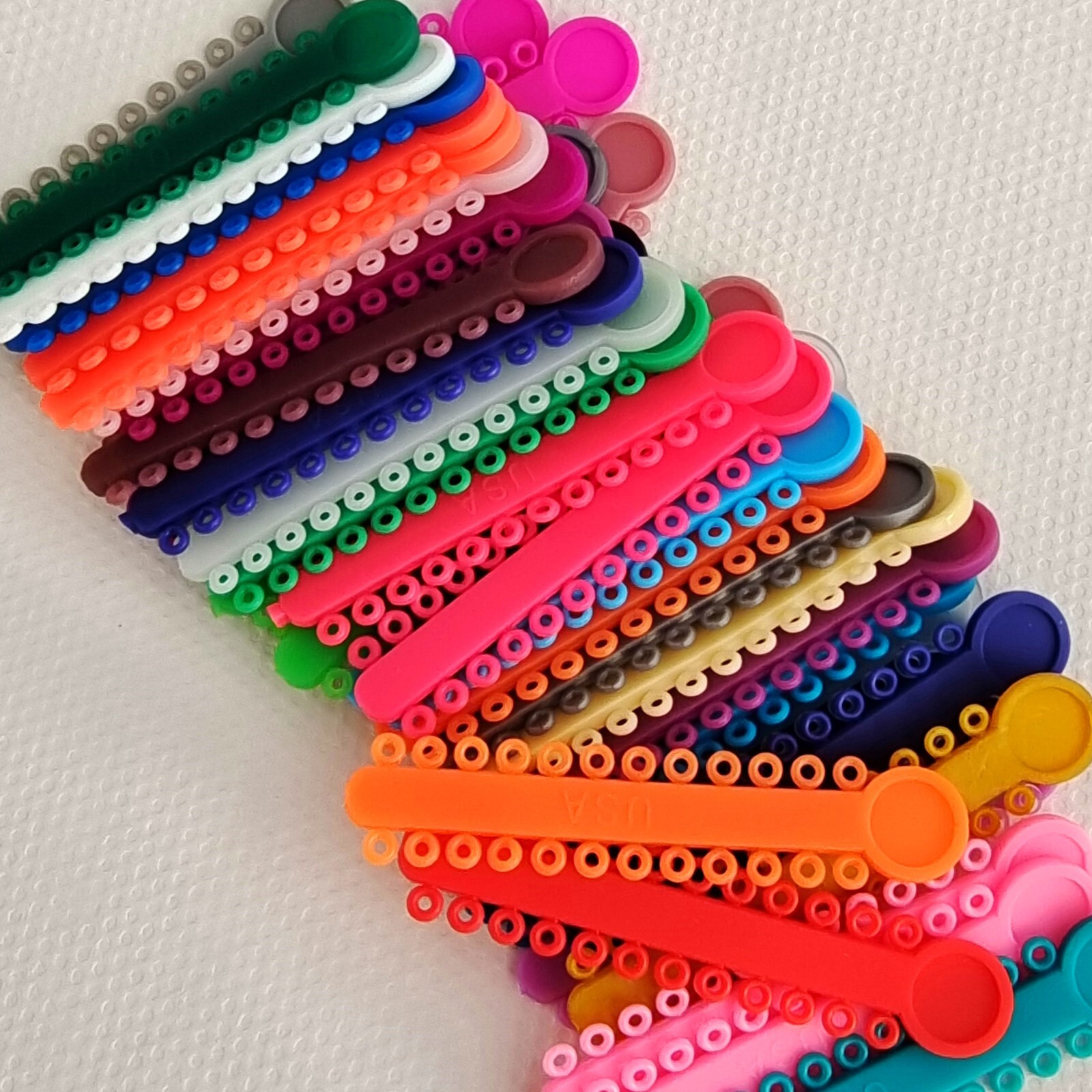 5Packs Dental Orthodontic Ligature Ties (Multi-Colored​）1040Pcs/Pack