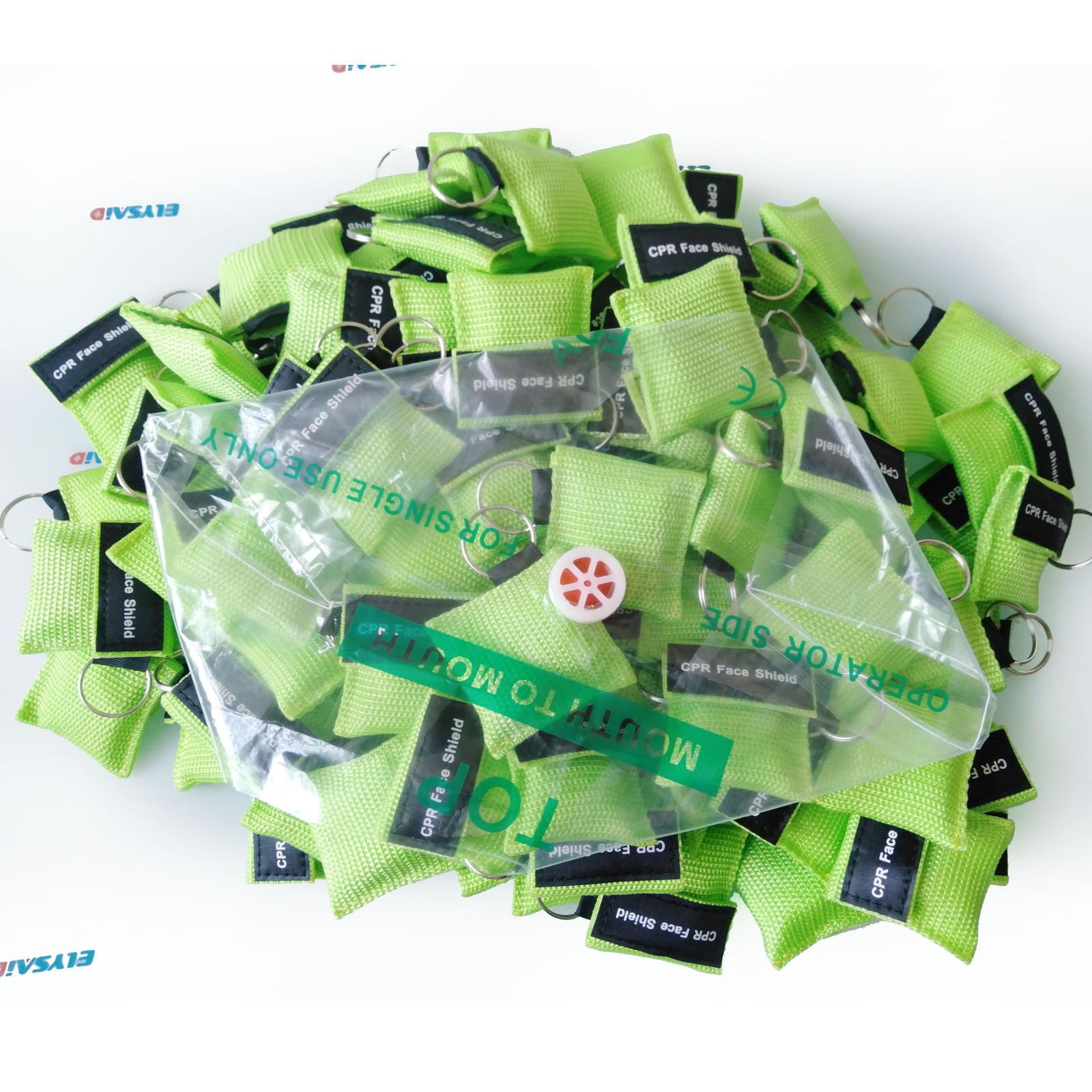 First aid CPR Face Shield Mask Keychain Emergency Kit CPR Face Shields