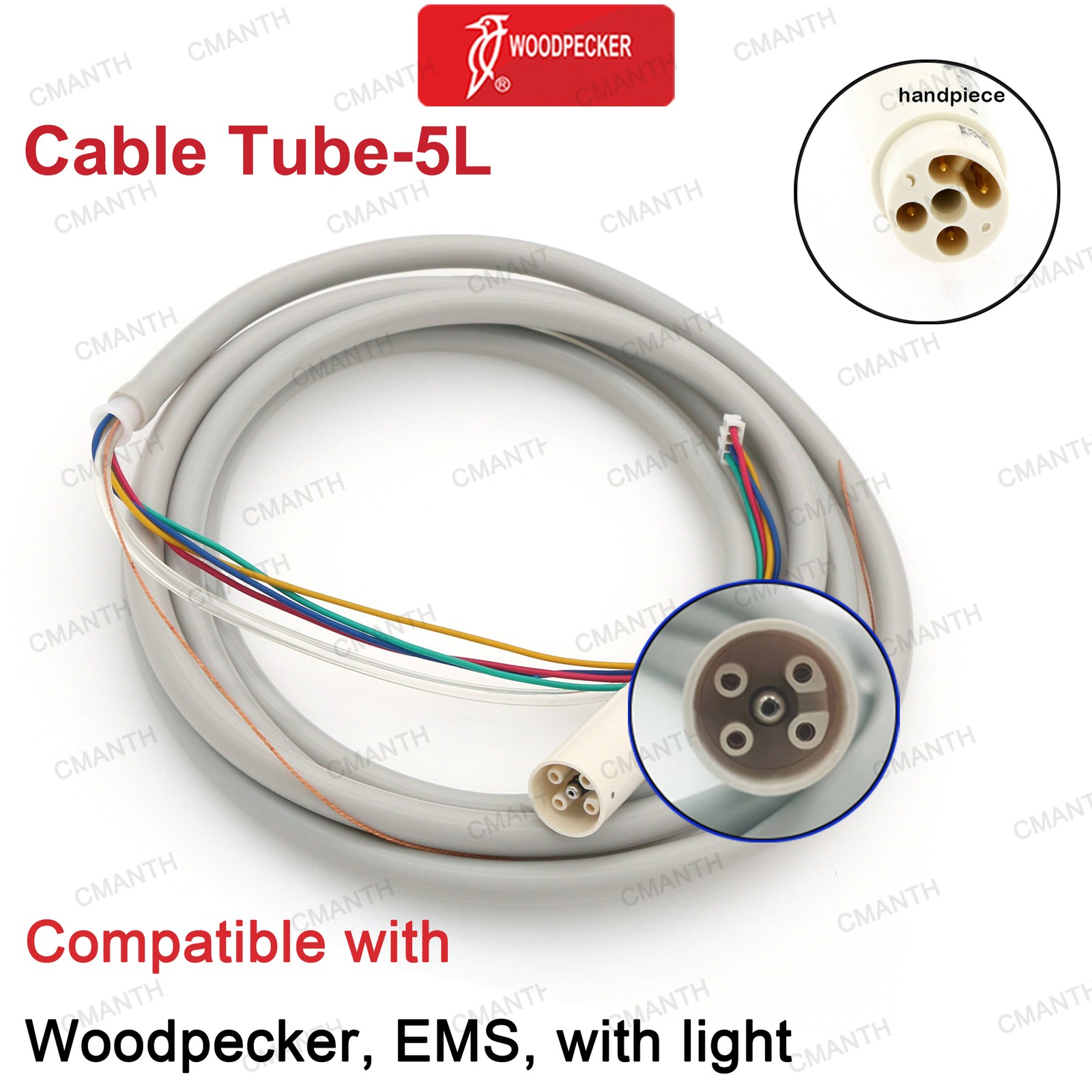 Woodpecker DTE Dental Ultrasonic Piezo Scaler Tips Cable Tube Detachable EMS NSK