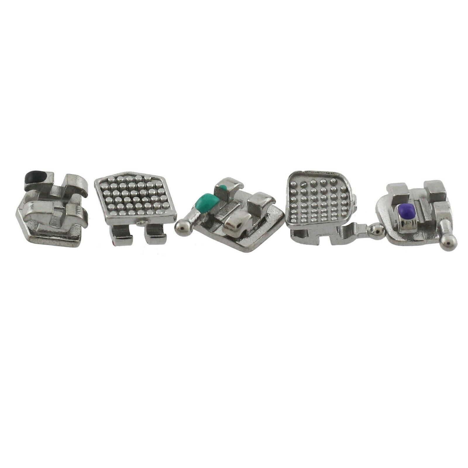 Dental Orthodontic Brackets Braces Metal Mini Roth MBT Slot 022 018 Hooks 345