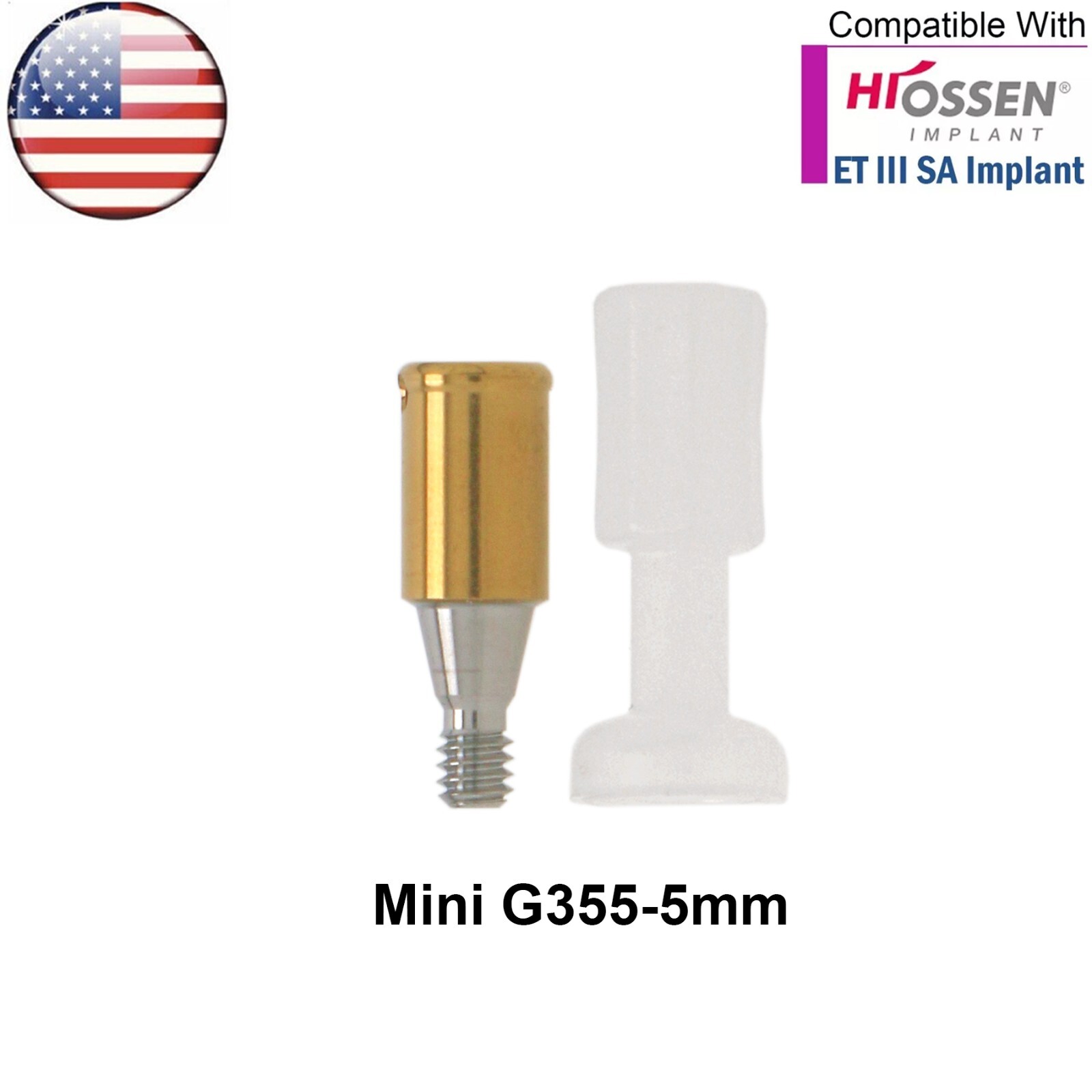 US HIOSSEN ET Dental Mini Locator Abutment 1-6mm GH Overdenture Male Caps Tool