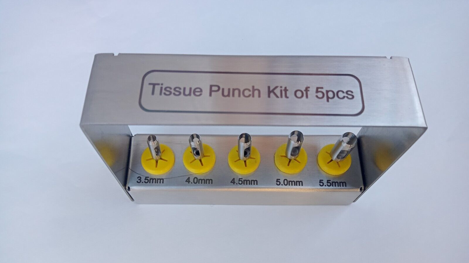 5 Pcs Dental Implant Tissue Punch Kit set Surgical Surgery With Box Holder CE
