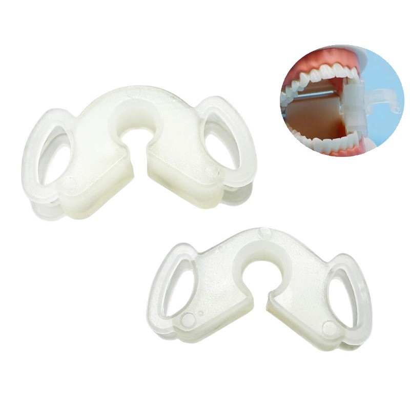 Silicone Soft Bite Block Dental Mouth Opener Props Occlusal Pad Cheek Retractor